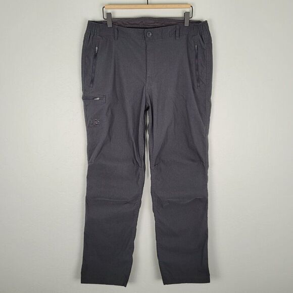 Karrimor Men's Pants 36x29 Elastic Waist Stretch Cargo Outdoor Camp Gray Size XL - Picture 1 of 15
